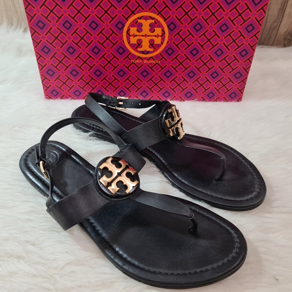 Tory Burch Shoes - Tory Burch Bryce Leather Thong Sandals Sz 9.5 M